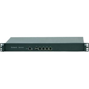 HUNSN 1U Rackmount Firewall Hardware Celeron J4125, OPNsense, VPN, Network Security Appliance, Router PC, RZ07, 4 x Intel 2.5GbE LAN, Console, 4G RAM, 64G SSD