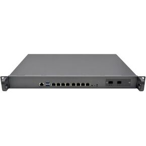 HUNSN 1U Firewall Appliance 10GB, OPNsense, VPN, Network Security Rackmount Router PC, I3 9100, RZ06, 8 x 2.5GbE 226-V LAN, 2 x SFP+ 82599ES, 32G RAM, 256G SSD