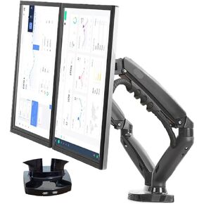 Dual Monitor Holder Full Motion Dual Arm Monitor Support 17-30 Inch Monitor Mount Bracket Load 2-9 Kgs Each(NO USB)