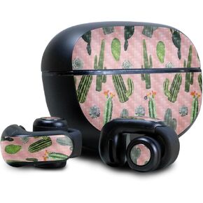 Carbon Fiber Headphone Skin Compatible with Bose Ultra Open Earbuds - Cactus Garden - Premium 3M Vinyl Protective Wrap Decal Cover - Easy to Apply | Crafted in The USA by MightySkins