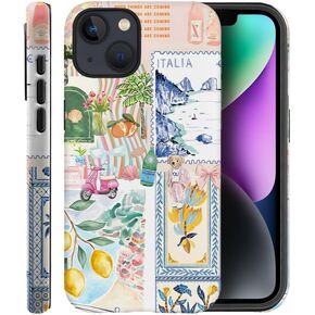 حالة لـ iPhone 16 Pro ، Case Frosted for Women Girls ، إسقاط خدش غلاف الحماية-الصيف الصيفية الساحلية