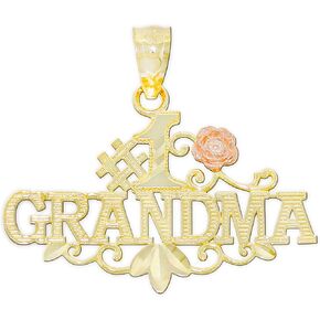 Charm America - Gold I Love Grandma Charm - 10 Karat Solid Gold in Kuwait