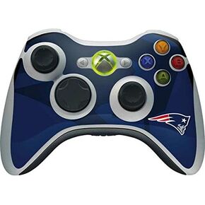 Skinit Decal Gaming Skin Compatible with Xbox 360 Wireless Controller - Officially Licensed NFL New England Patriots Double Vision Design