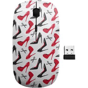 2.4GHz USB Wireless Mouse, Design Package Shoes Pattern, Ergonomic Slim Computer Mice for Kids