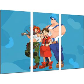 Modern Photo Picture Video Game, Advance Wars, Nintendo, Max, Sammy, Andy, 97 x 62 cm, Ref. 27366