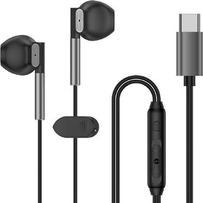 Samsung Earbuds Wired in Ear Earphones for Samsung Galaxy A56 A16 A15 A35 S25 Ultra S24 S23 S22 S21 S20 iPhone 15 16 Pro USB C Headphone with Mic Volume Control Wired Headphones for Pixel 9a 9 Pro 8 7