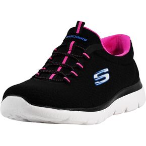 Skechers womens Summits Sneaker, Charcoal/Purple, 8.5 US in Saudi Arabia