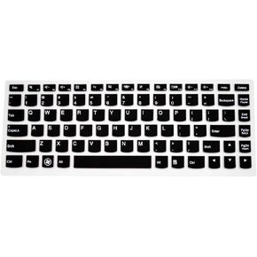 Black Ultra Thin Silicone Gel Keyboard Cover for Lenovo Yoga 700 14" Laptop with Application Kit (Please Compare Keyboard Layout and Model)
