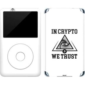 Skinit Decal MP3 Player Skin Compatible with iPod Classic (6th Gen) 80GB - Originally Designed in Crypto We Trust Design