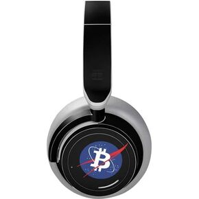 Skinit Skinit Audio Audio Skin متوافق مع سماعات الرأس السطحية - تصميم شعار Bitcoin المصمم في الأصل