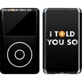 Skinit Decal MP3 Player Skin Compatible with iPod Classic (6th Gen) 80GB - Originally Designed I Told You So Design