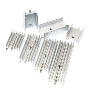 10Pcs 15 * 10 * 16/20/22/25/30/35/40/50 Transistor To220 Heatsink Radiator with Needle Pumuddsy for Transistors To-220 White