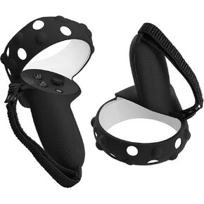 Full Grip Cover Compatible for Oculus Quest 2 Touch Controller Handle Knuckle Silicone Straps Protective Sleeve Anti-Throw