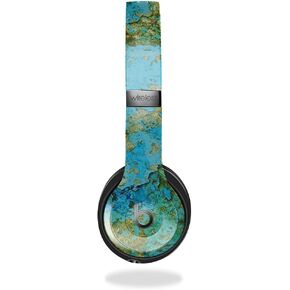 Headphone Skin Compatible with Beats Solo 4 - Teal Marble - Premium 3M Vinyl Protective Wrap Decal Cover - Easy to Apply | Crafted in The USA by MightySkins