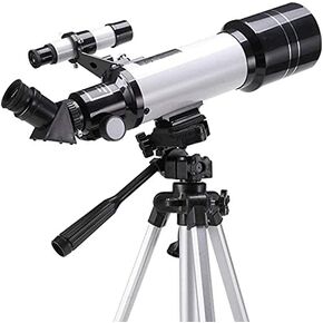 Refractor, for Kids Adults Astronomy Beginners 70mm s,700mm Focal Length 120X Magnification Refractor s,White