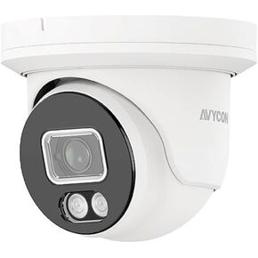 AVC-NCE51F28 Diversity Series InfiniteColor 5MP H.265 IR Turret IP Camera, 2.8mm Lens, NDAA Compliant, White