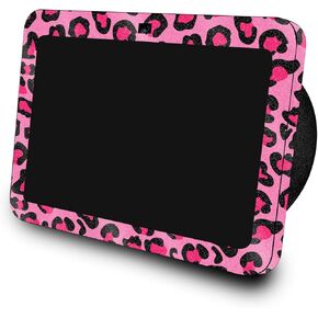 Glossy Glitter Skin Compatible with Amazon Echo Show 8 (3rd Gen, 2023) - Pink Leopard - Premium 3M Vinyl Protective Wrap Decal Cover - Easy to Apply | Crafted in The USA by MightySkins