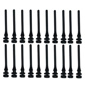 20Pcs 1.7x0.3inch Black PC Case Fan Soft Silicone Screws Anti Noise Reducing Vibration Fan CPU Rivet Mounting Pin
