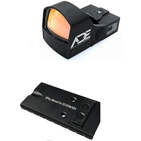 ADE Advanced Optics Crusader RD3-009 Red Dot Reflex Sight + لوحة تصاعد بصرية لـ Springfield XD ، Mod.2 ، XDM ، XDS ، XDE ، Hellcat (غير أوف) مسدس