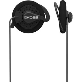 Koss KSC35 Ear Clip Headphones, Pivoting Ear Clip Design, Lightweight, Wired 3.5mm Plug, Black
