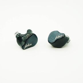 HISENIOR Mega5Est 2EST + 2BA +1DD Hybrid 2Pin 0.78mm Audiophile IEM HiFi in-Ear Earphone, Carrying 1.2 Meter Cable,Bass Warm Harman Tuning in Ear Monitor Earphone with 1.2M Cable, Dark blue