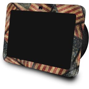 Glossy Glitter Skin Compatible with Amazon Echo Show 8 (3rd Gen, 2023) - Vintage American - Premium 3M Vinyl Protective Wrap Decal Cover - Easy to Apply | Crafted in The USA by MightySkins