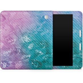 Carbon Fiber Tablet Skin Compatible with Kobo Libra 2 (2023) - Diamond Grunge - Premium 3M Vinyl Protective Wrap Decal Cover - Easy to Apply | Crafted in The USA by MightySkins