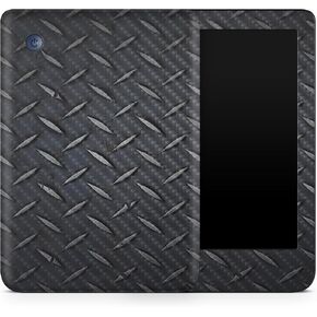 Carbon Fiber Tablet Skin Compatible with Kobo Clara 2E (2022) - Black Diamond Plate - Premium 3M Vinyl Protective Wrap Decal Cover - Easy to Apply | Crafted in The USA by MightySkins
