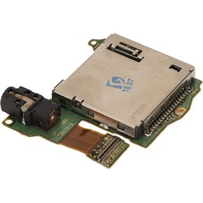 Game Cartridge Card Slot, Replacement Reader Tray, with Game Card Slot and 3.5 MM Headphone Jack, Precise Interface, PCBA Material, Game Cartridge Socket Board for Switch