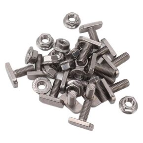 15 Set Hammer Head Screws, M8 Stainless Steel Screws for Photovoltaic and Solar Installation