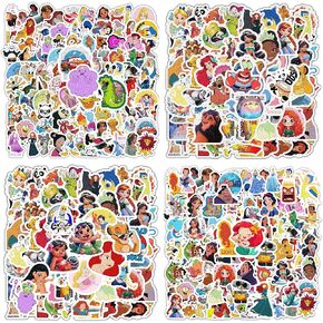 300Pcs Cartoon Movie Vinyl Waterproof Stickers for Laptop Bumper Skateboard Water Bottles Computer Phone Cartoon Anime Stickers for Kids Teens Adult