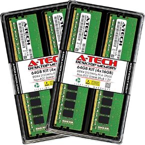A-Tech 16GB Kit (2x8GB) RAM for Dell Alienware Aurora R5 Gaming Desktop | DDR4 2133MHz PC4-17000 DIMM 1.2V 288-Pin Non-ECC UDIMM Memory Upgrade