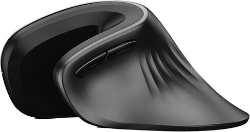 CHUYI Ergonomic Wired Vertical Mouse, 2400/3200 DPI Optical Silent Mouse, Portable Corded Office Mice for Laptop Computer, Reduces Right-Hand Wrist Pain - Not for Gaming (Black) in Kuwait