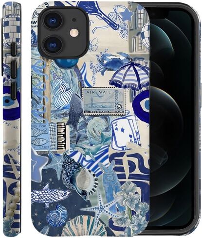 حالة لـ iPhone 16 Pro ، Case Frosted for Women Girls ، إسقاط خدش غلاف الحماية-الصيف الصيفية الساحلية in Kuwait