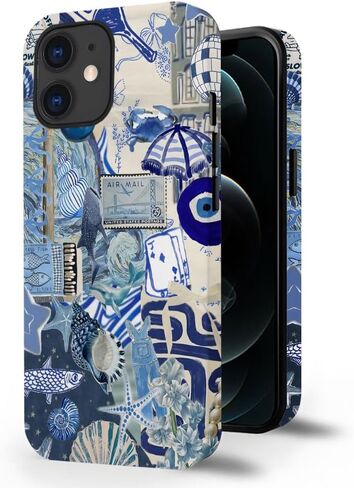 حالة لـ iPhone 16 Pro ، Case Frosted for Women Girls ، إسقاط خدش غلاف الحماية-الصيف الصيفية الساحلية in Kuwait