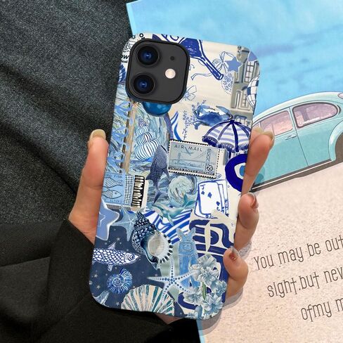 حالة لـ iPhone 16 Pro ، Case Frosted for Women Girls ، إسقاط خدش غلاف الحماية-الصيف الصيفية الساحلية in Kuwait