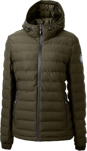 Cutter & Buck Mission Ridge Repreve Eco Insulated Womens Puffer Jacket, Black, Large in Saudi Arabia