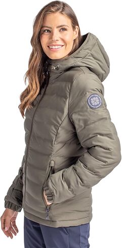 Cutter & Buck Mission Ridge Repreve Eco Insulated Womens Puffer Jacket, Black, Large in Saudi Arabia