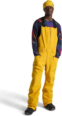Burton Men's Reserve Bib Pant, True Black, X-Small in Saudi Arabia