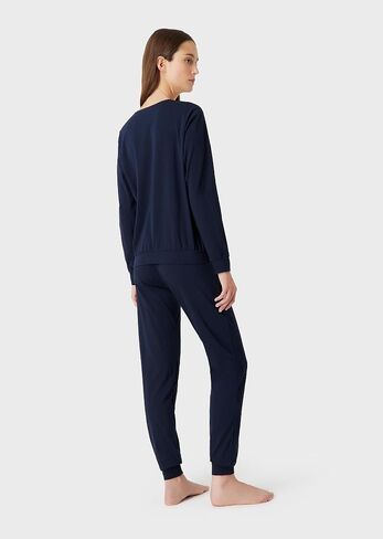 Emporio Armani Women's Essential Studs Logo Pyjamas in Saudi Arabia