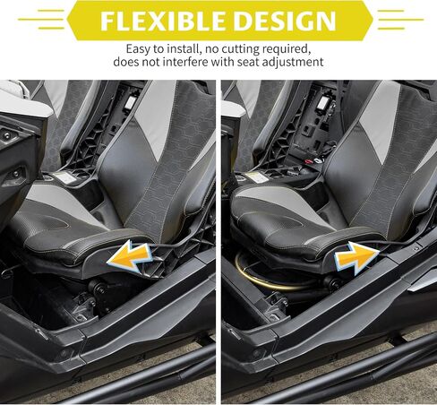 تحت مقعد SPEAL SEDS لـ CAN-AM MAVERICK R MAX X RS 2024-2025 ، حامل حاويات مكبر صوت مقاوم للماء 10 '' Underseat مع قوسين معدنيين (مكبرات صوت غير متضمنة) in Saudi Arabia