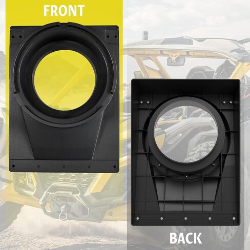 تحت مقعد SPEAL SEDS لـ CAN-AM MAVERICK R MAX X RS 2024-2025 ، حامل حاويات مكبر صوت مقاوم للماء 10 '' Underseat مع قوسين معدنيين (مكبرات صوت غير متضمنة) in Saudi Arabia