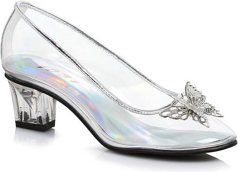 Ellie Shoes 2" Heel Clear Slipper Childrens. in Saudi Arabia