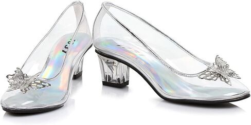 Ellie Shoes 2" Heel Clear Slipper Childrens. in Saudi Arabia