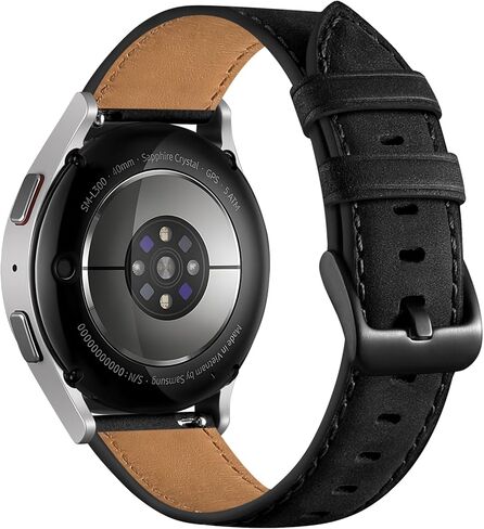 Leather Bands Compatible with Samsung Galaxy Watch 7 Band 6 5 4 FE 40mm 44mm/Galaxy 6 4 Classic/5 pro/Active 2, 20mm Vintage Genuine Leather Replacement Strap for Samsung Watch Bands Men Women in Kuwait