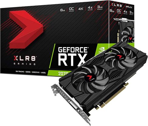 PNY GEFORCE® RTX 2070 8GB XLR8 GAMING OverClocked Edition Card in Saudi Arabia