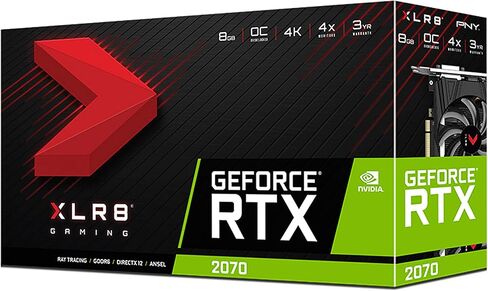 PNY GEFORCE® RTX 2070 8GB XLR8 GAMING OverClocked Edition Card in Saudi Arabia