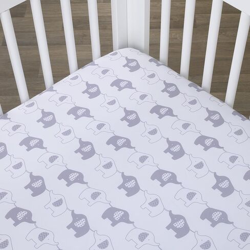 NoJo Seas The Day Multi Sea Animals Blue and White 100% Cotton Photo Op Fitted Crib Sheet in Saudi Arabia
