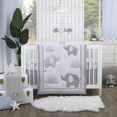 NoJo Seas The Day Multi Sea Animals Blue and White 100% Cotton Photo Op Fitted Crib Sheet in Saudi Arabia