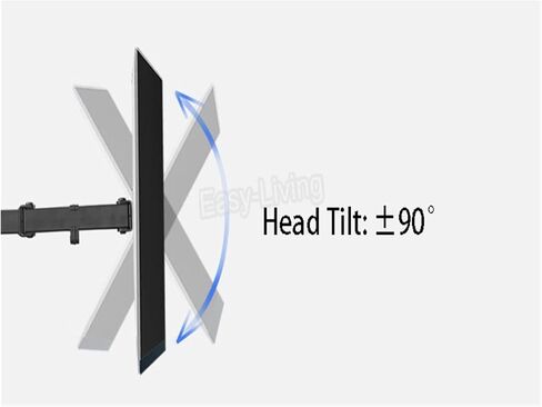 حركة كاملة 360 درجة 6 شاشات حامل مراقبة 10 "-24" LCD LED شاشة Mount Arm تحميل 9 كجم كل رأس (حامل سطح المكتب) in Saudi Arabia